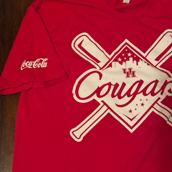 UofH Cougars Baseball Graphic T-Shirt XL - Picture 5 of 7
